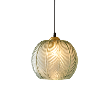 Glass Leaf Pattern Pendant Light