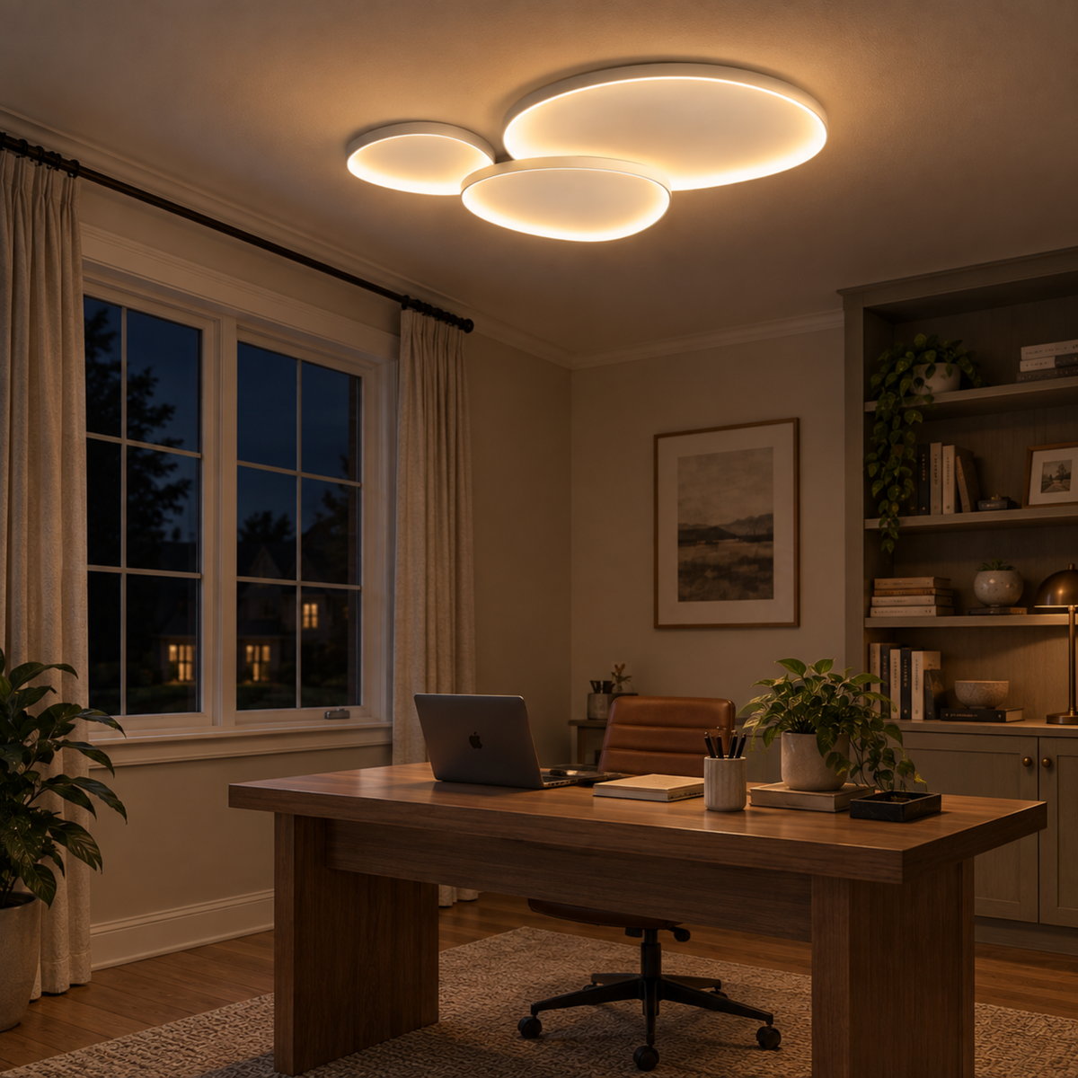 Modern 3-Light Ceiling Light