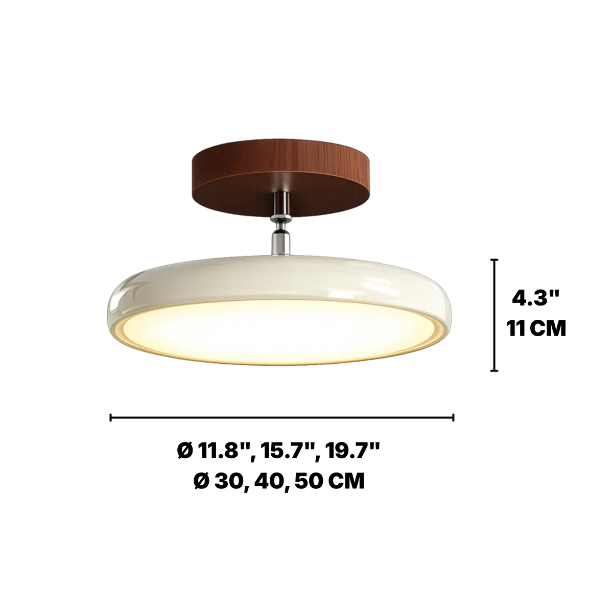 Round Retro LED Vintage Ceiling Light