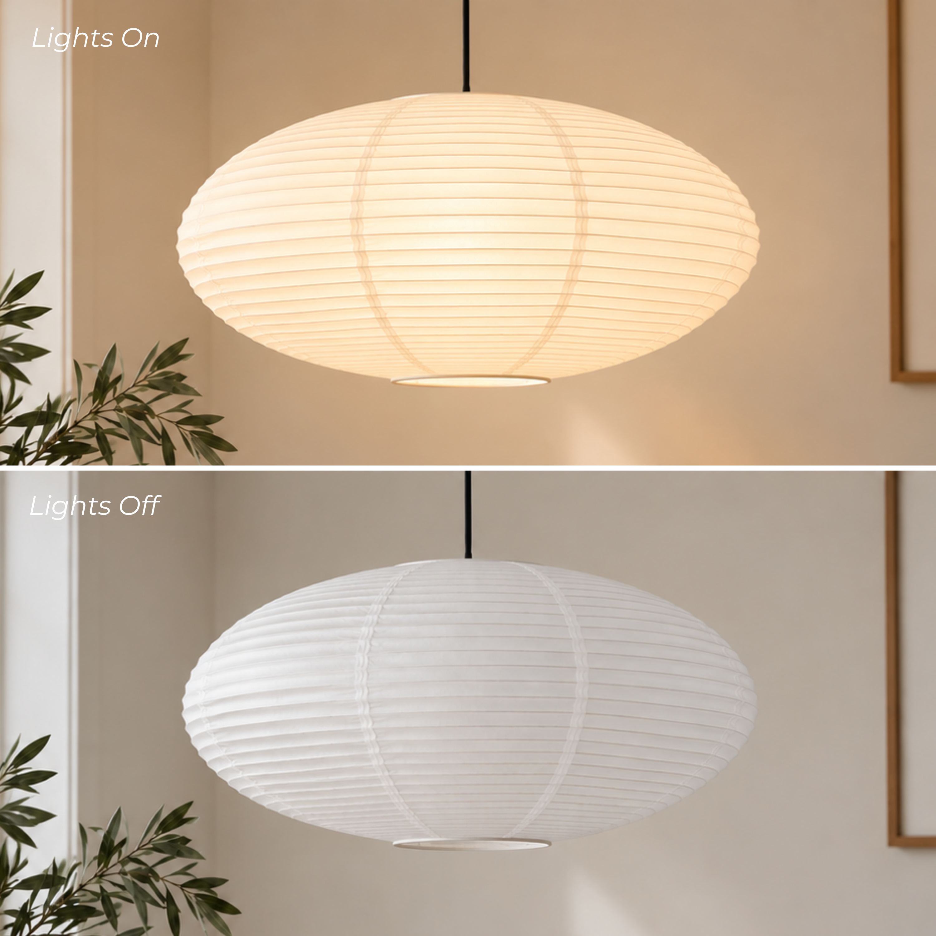 Wabi Paper LED Ceiling Light - White
