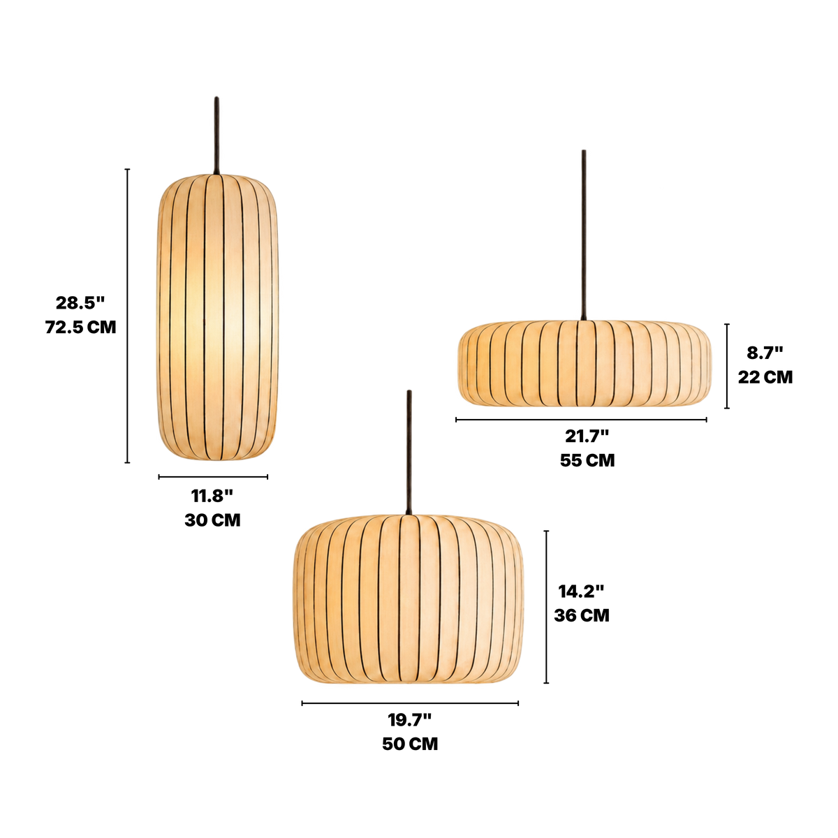 Rendara Silk Pendant Light