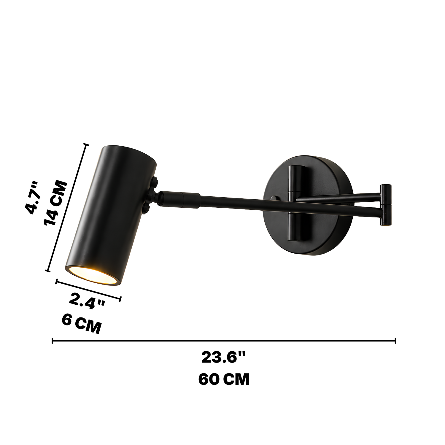 Adjustable Swing Arm Wall Light