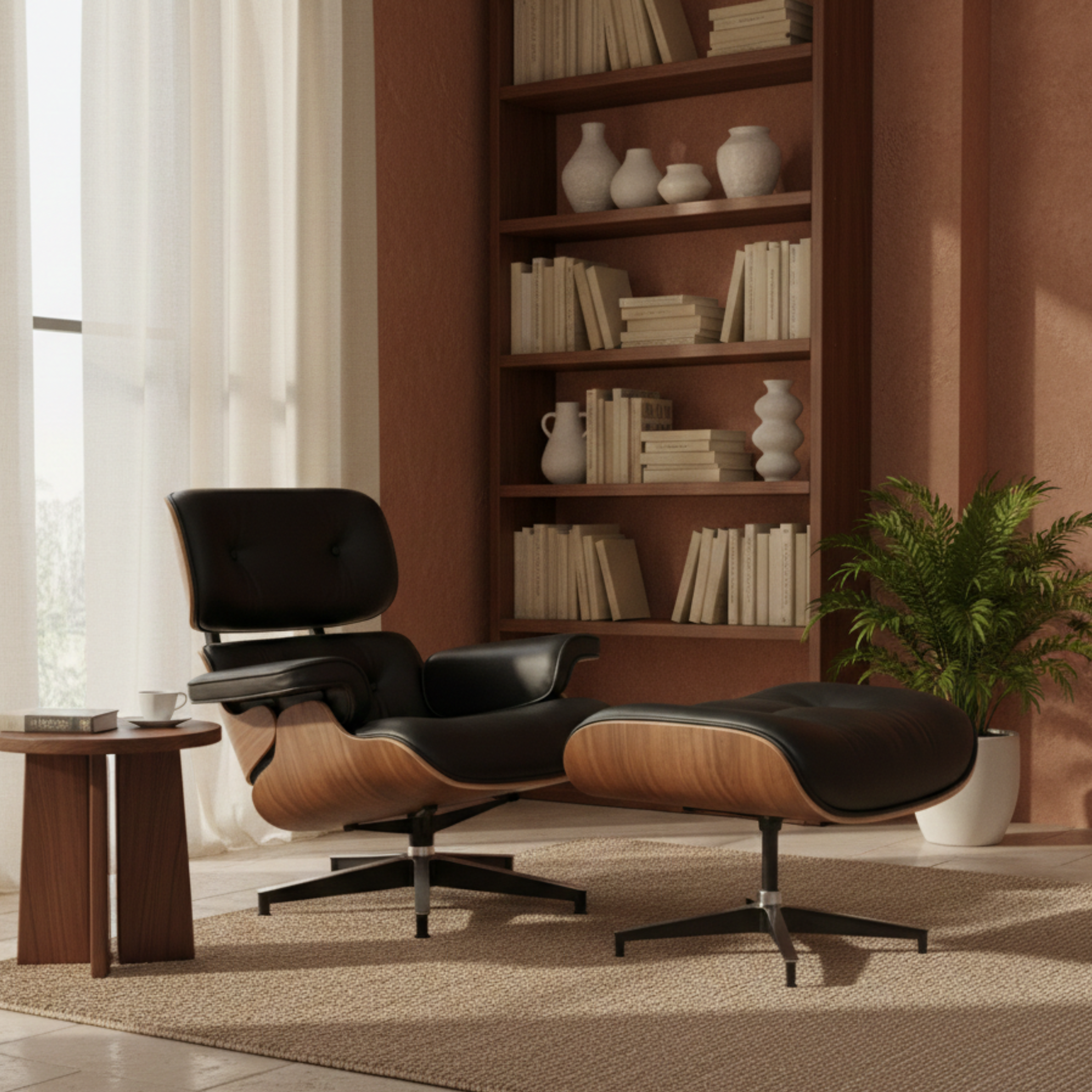 Skórzany fotel Mid-Century