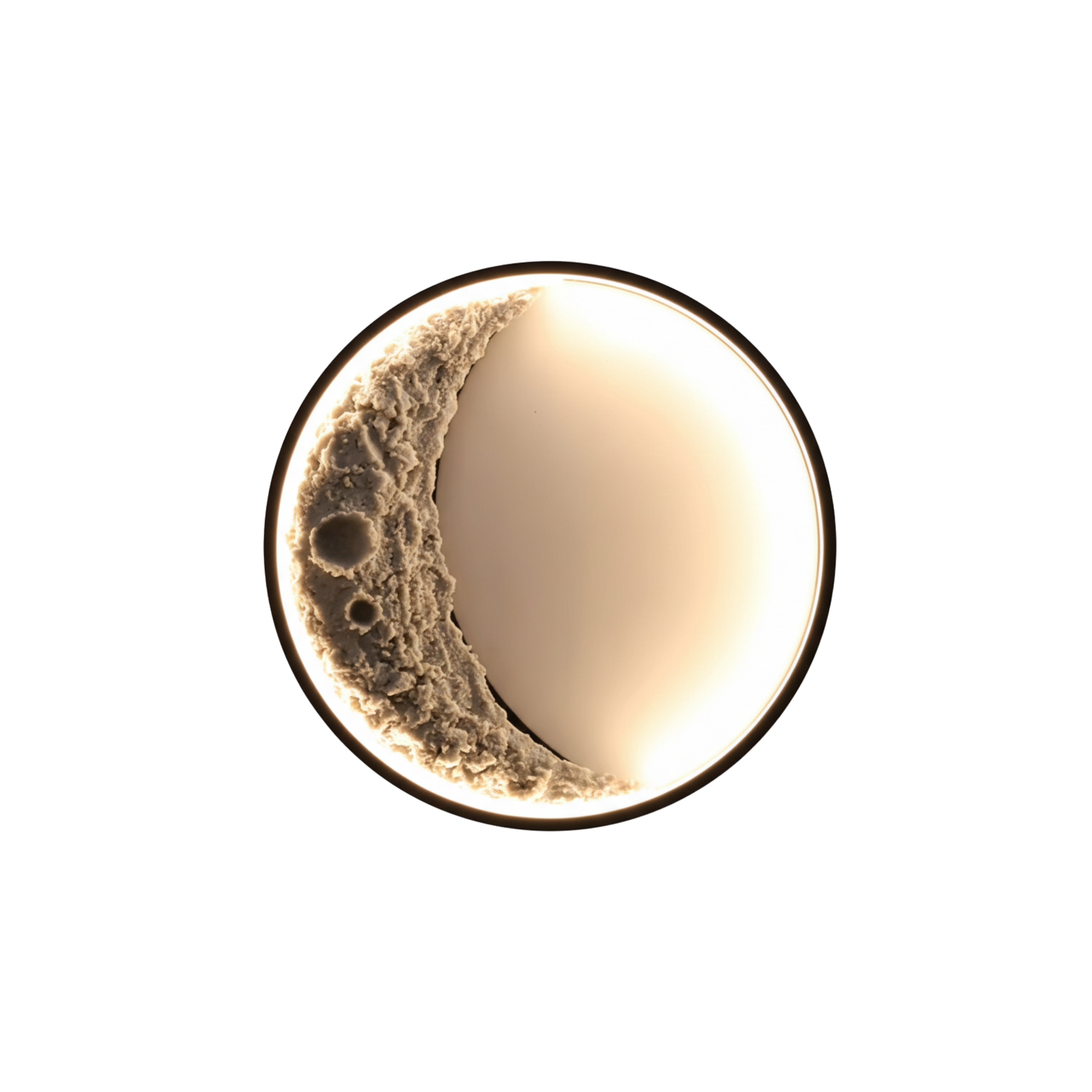 Nowoczesna lampa ścienna LED w kształcie półksiężyca